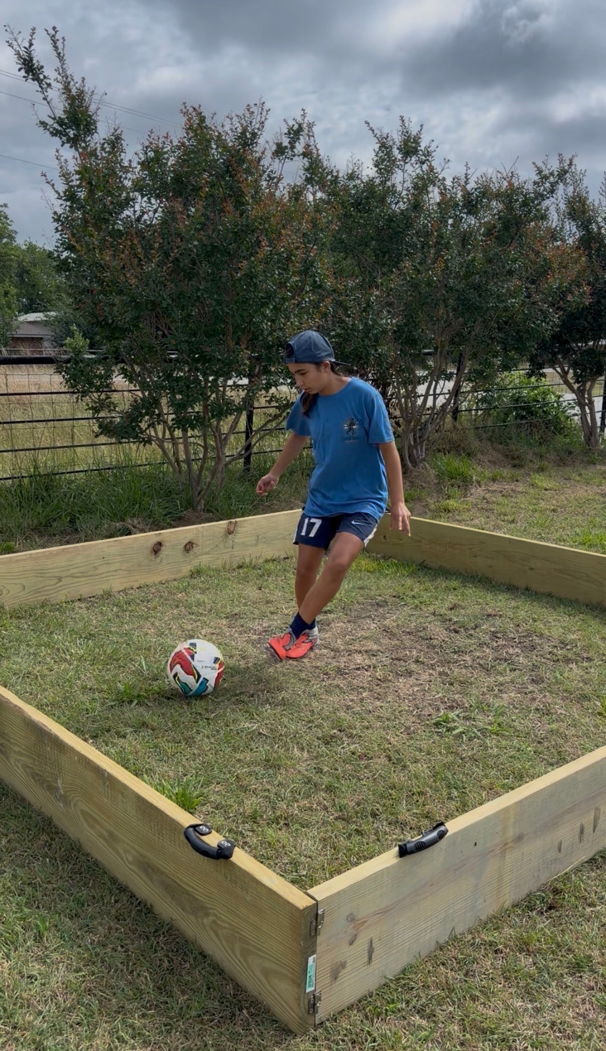 The Rebound Box Basic soccer rebound trainer